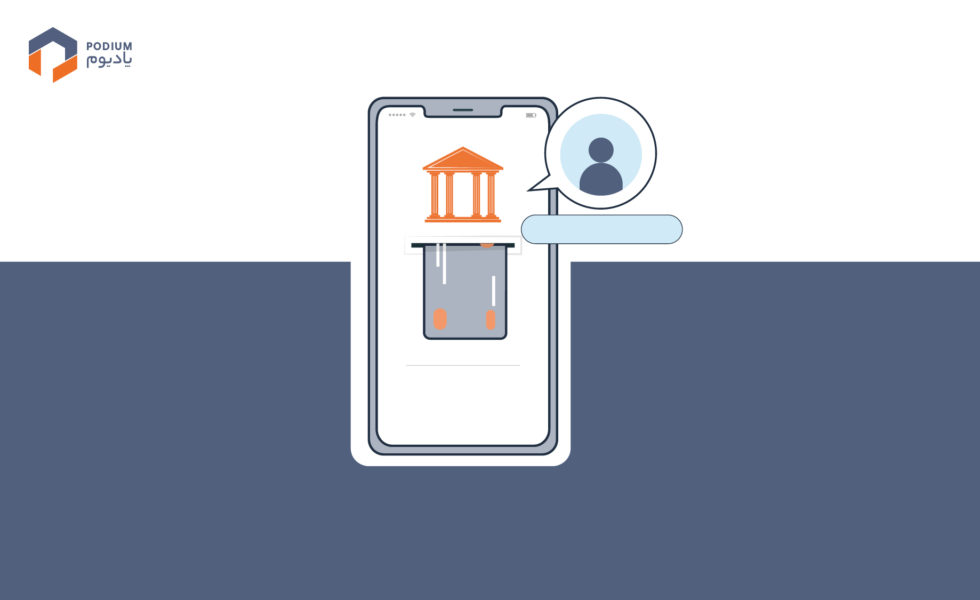 تصویر یک تلنف همراه با علامت بانک و کارت اعتباری در آن برای مقاله آموزش تبدیل شماره کارت به شماره حساب